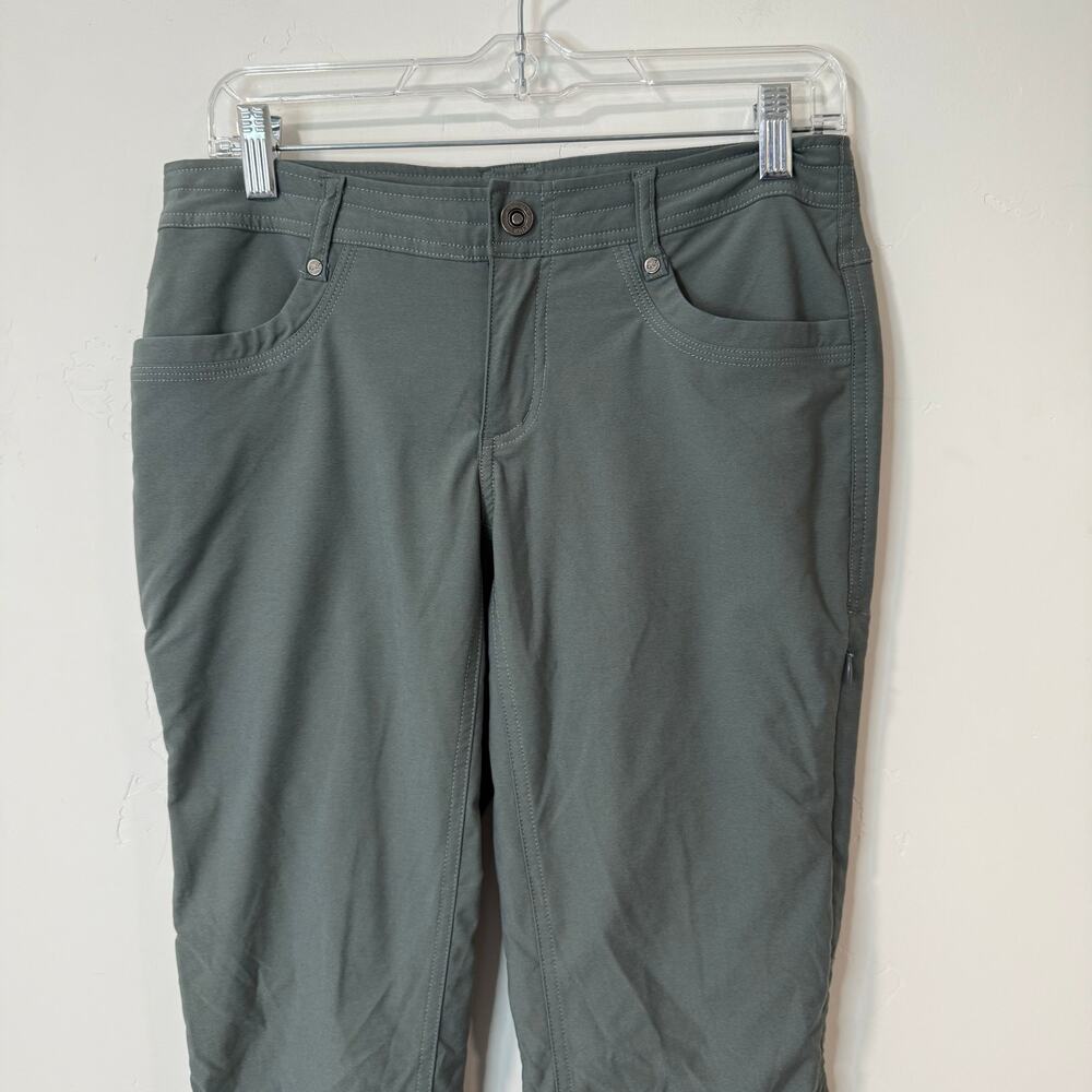 Kuhl Women's Trekr Pants Hike Trail Side Cinch Green 6 Reg Lightweight UPF - Picture 3 of 10
